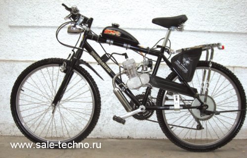 Велосипед с мотором в сборе